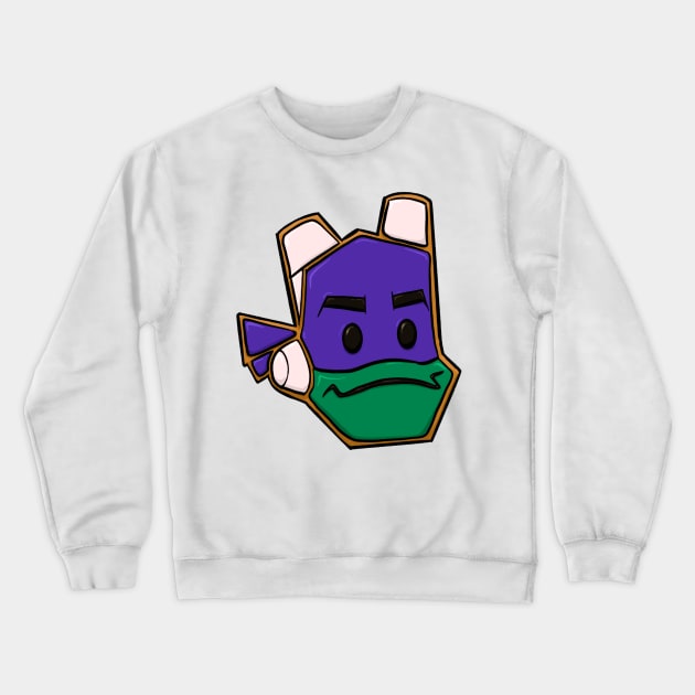 ROTTMNT Donnie Cookie Crewneck Sweatshirt by SassyTiger